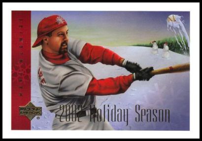 2002 Upper Deck Holiday Card Mark McGwire
